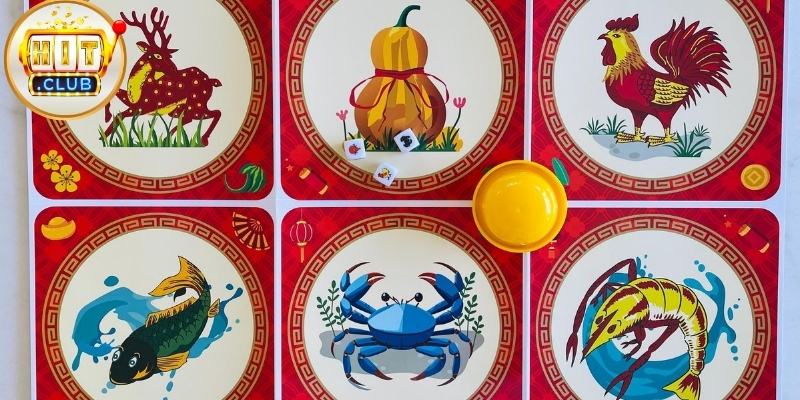 Hiển thị kết quả bầu cua mini theo thời gian thực giúp người chơi quan sát rõ ba mặt xúc xắc