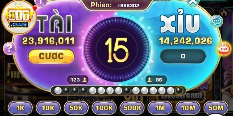 Tài Xỉu Livestream: Game Slot Hot Nhất Tại Hitclub 2026